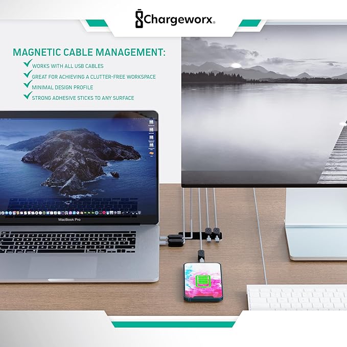 Chargeworx Magnetic Cable Holder - Image 2