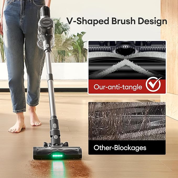 Ultenic Cordless Vacuum Cleaner, 550W 50Kpa Stick Vacuum - Image 4
