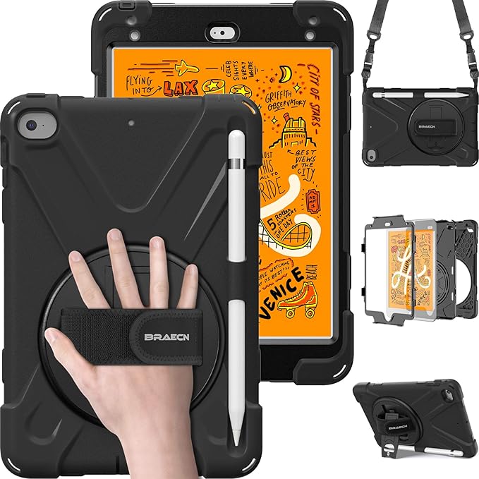 BRAECN iPad mini 5 Case, iPad mini 4 Case, Heavy Duty Shockproof Protective by BRAECN
