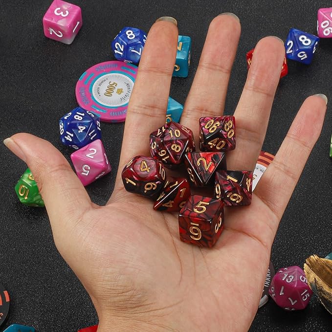 QMAY DND Dice Set -D&D Polyhedral Dice - Image 5