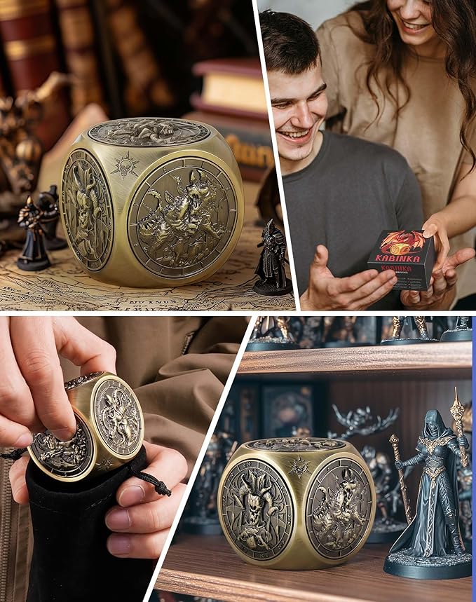 Kabinka Spinner Dice for 7 in 1 DND Dice Set, Unique Metal Dice for Dungeons - Image 7