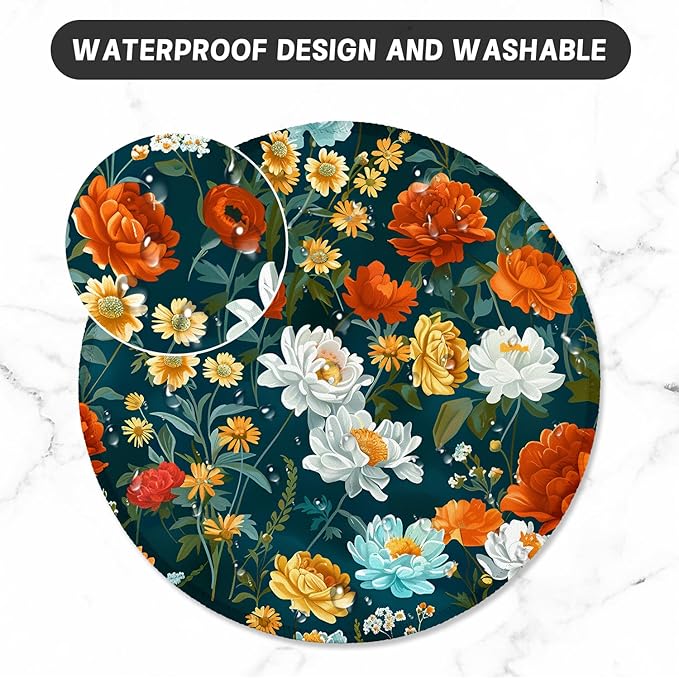 ITNRSIIET Round Mouse Pad with Stitched Edge Premium-Textured Waterproof - Image 5