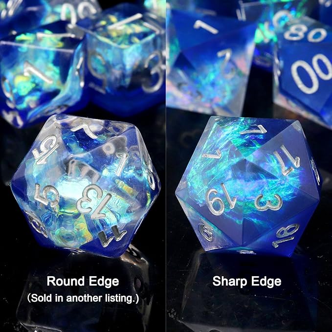 Haxtec DND Dice Set Sharp Edge Resin Dice - Image 9