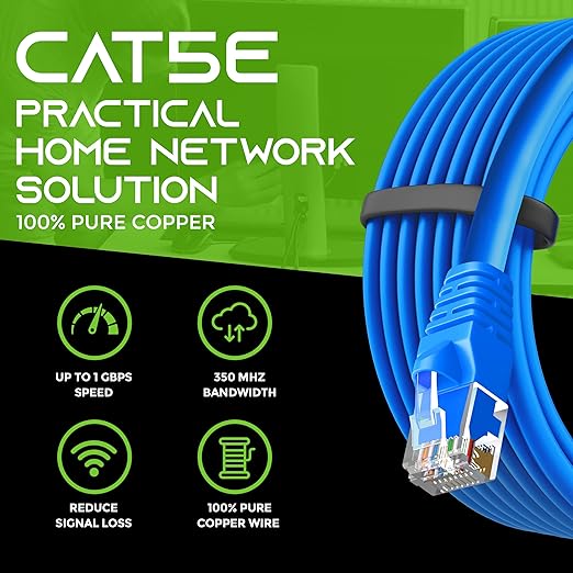 GearIT 24-Pack, Cat5e Ethernet Patch Cable 3 Feet - Image 8