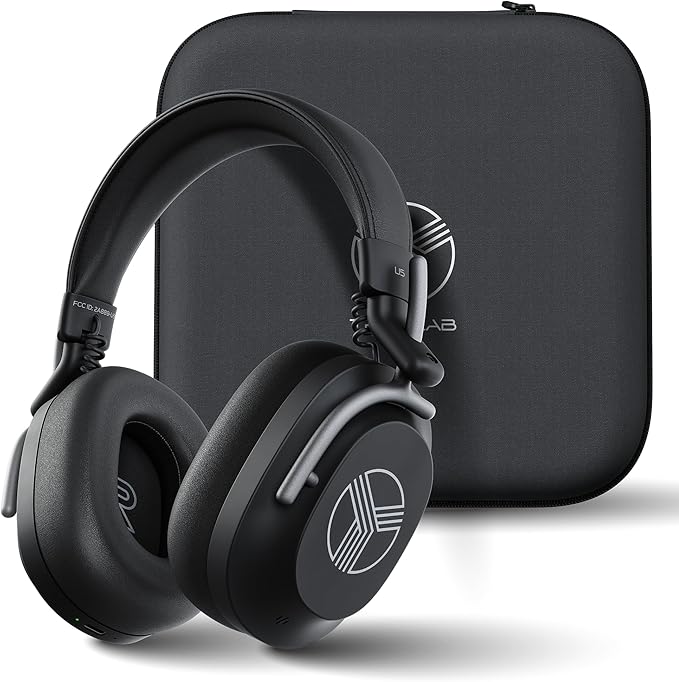 TREBLAB U5 - Hybrid Active Noise Cancelling Headphones Over-Ear, Deep Bass by TREBLAB
