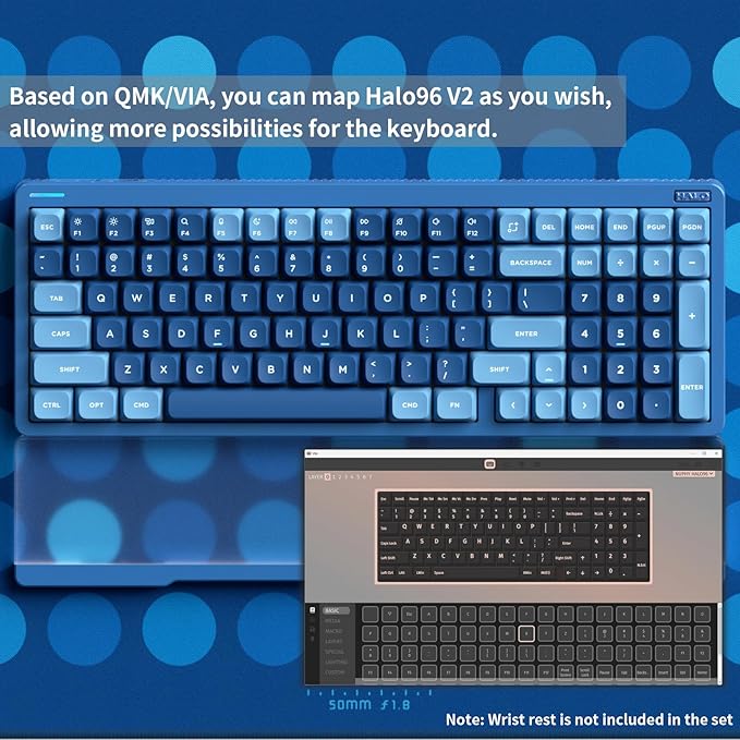 nuphy Halo96 V2 Wireless Mechanical Keyboard, 96% Hot Swappable, 99 Keys RGB - Image 4