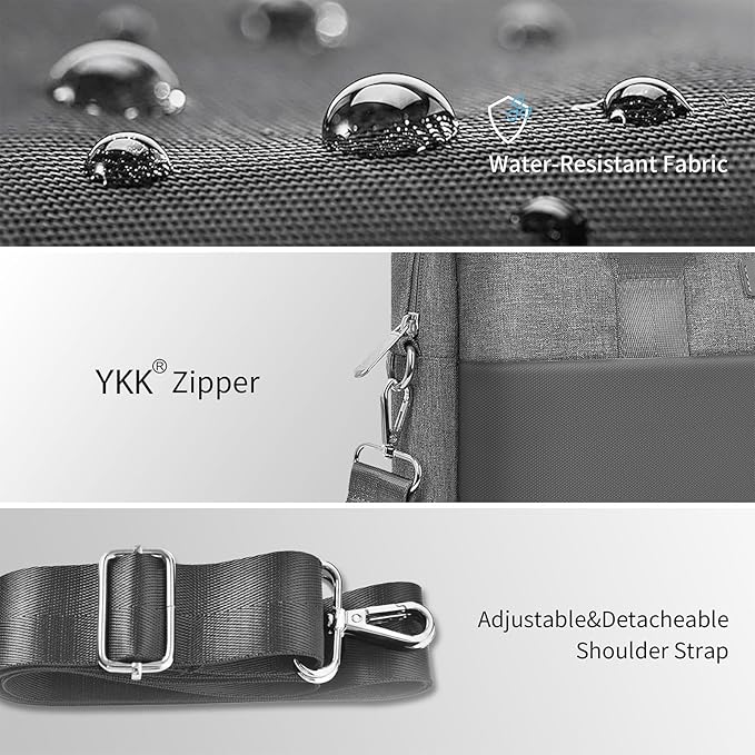 WIWU 15.6 16 Inch Laptop Bag for Men Women, Water-Resistant Laptop Case - Image 6