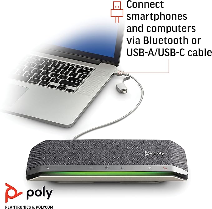 Poly - Sync 40 Smart Speakerphone - Flexible Work Spaces - Connect to PC/Mac - Image 2