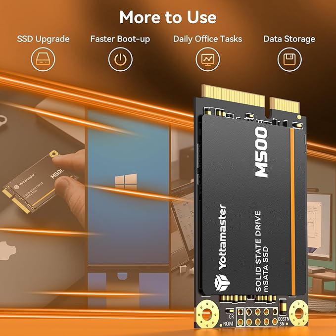 Yottamaster M500 512GB mSATA SSD SATA III 6Gb/s, mSATA Internal Solid State - Image 5