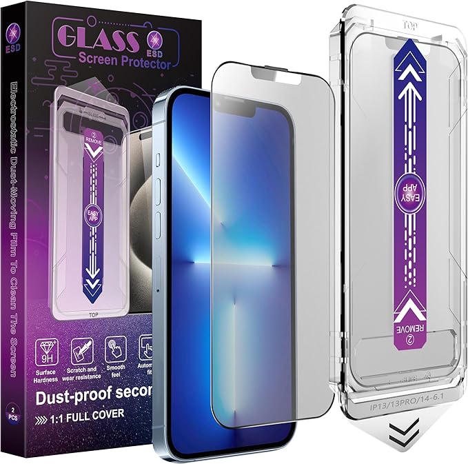 2 Pack Matte Screen Protector for iPhone 16e/iPhone 14/iPhone 13 Pro/iPhone 13 by Unknown