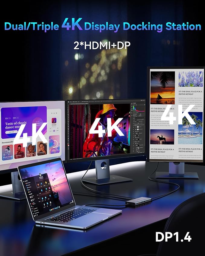 USB C Docking Station Dual Monitor - Image 3