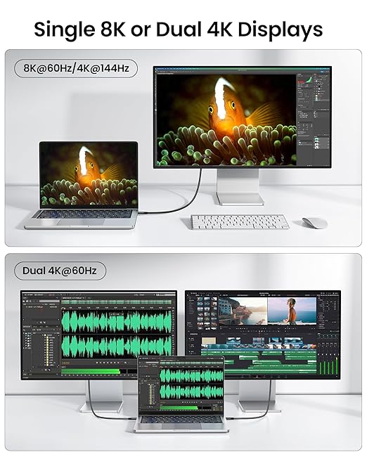 Silkland USB 4 for Long Thunderbolt 4 Cable 10FT/3M, 40Gbps Data Transfer - Image 4