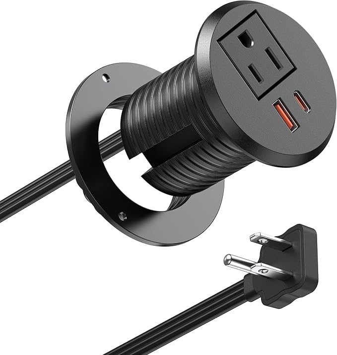 Desktop Power Grommet 2 inch Hole, PD 30W USB C Fast Charging Station, Ultra by Jgstkcity