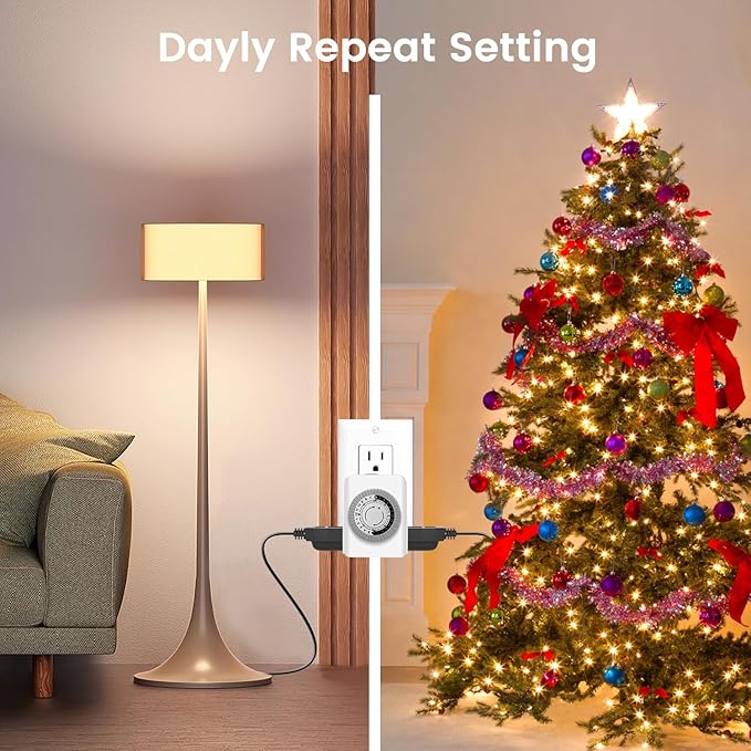 Outlet Timer, Timers for Electrical Outlets Indoor - Image 5