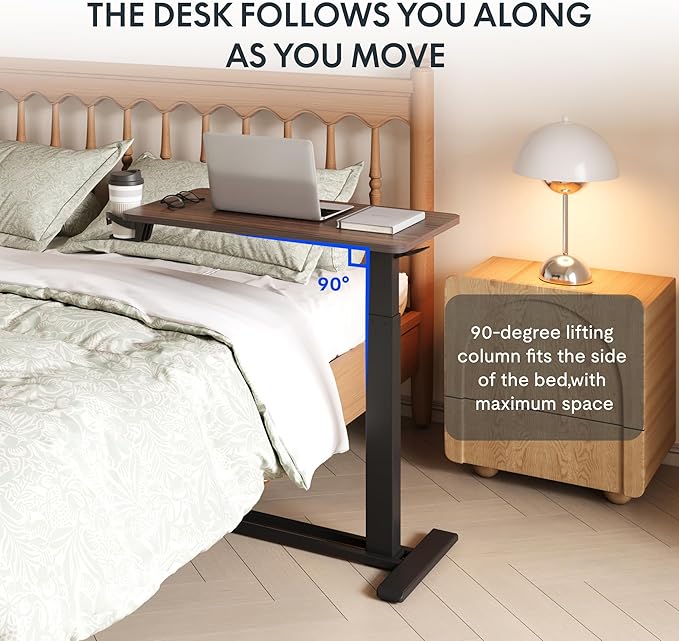 FLEXISPOT Medical Adjustable Overbed Bedside Table - Image 5