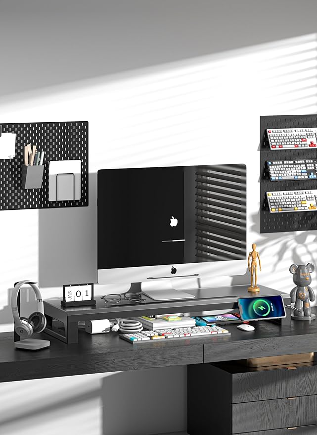 Computer monitor stand Laptop Desk Shelf & Monitor Riser ，27.55 inches - Image 3