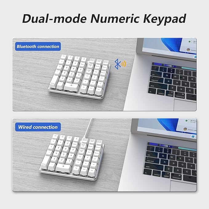 Left-Handed Mechanical Numeric Keypad, Hot-Swap LED Backlit Number Pad - Image 2