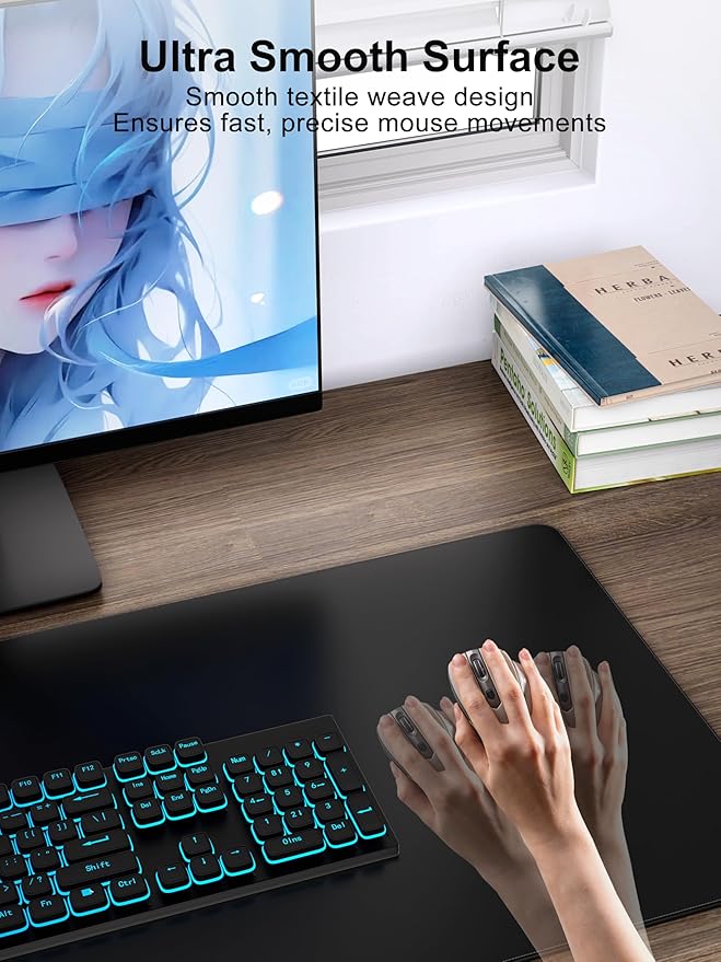 TopMade Wireless Charging Mouse Pad, Waterproof Gaming Mousepad - Image 4