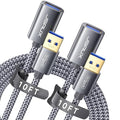 JSAUX 2Pack 10FT+10FT USB 3.0 Extension Cable, Type A Male to Female USB by JSAUX
