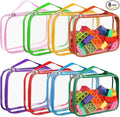 8 Packs Toy Storage Bags with Zipper, Reusable Toy Storage Organizer with by BOBOKA