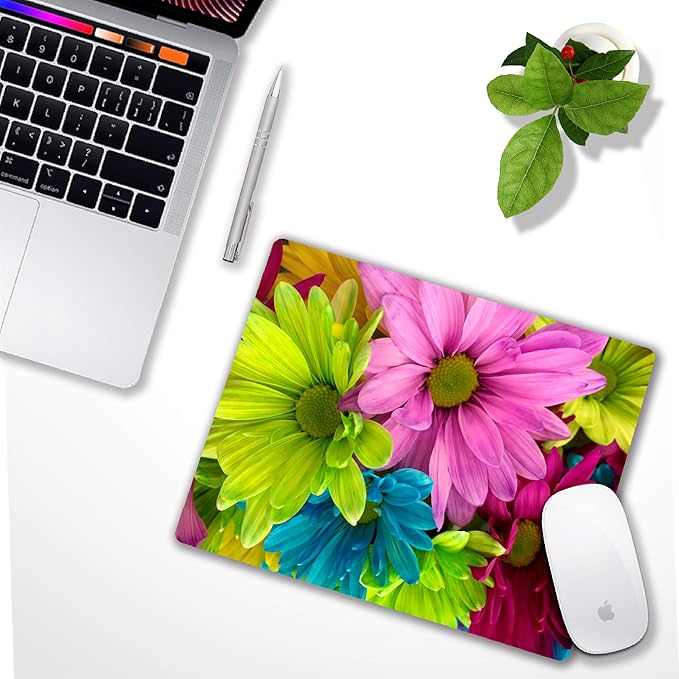 Watercolor Flower Mousepad Computer Mouse pad - Image 2
