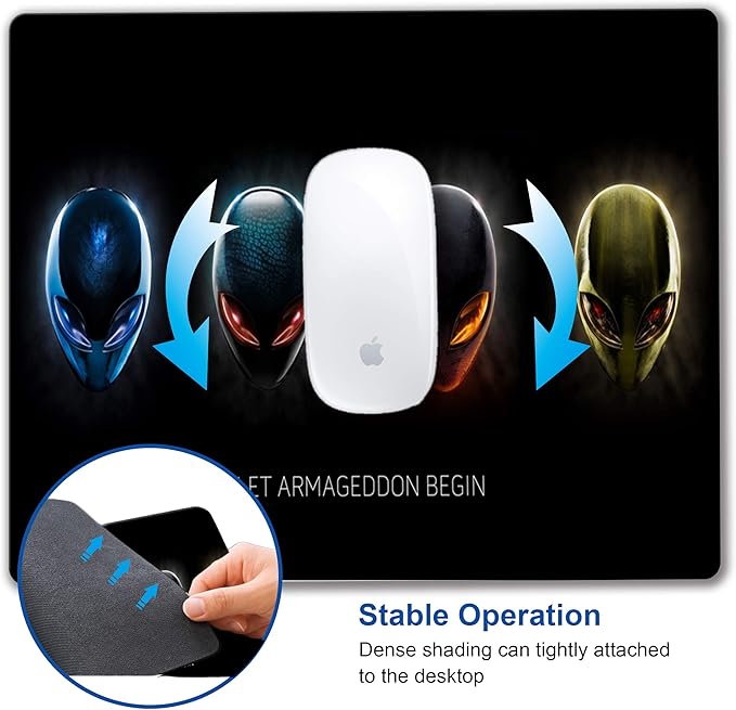 Alien Mouse pad, Personalized Design sci-fi Style Computer Rubber Mouse pad - Image 5