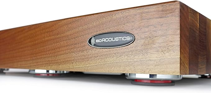 IsoAcoustics Delos Turntable Isolation Butcher Block Series: 2216W2 Walnut - Image 5