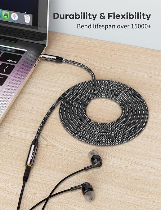VIOY Headphone Extension Cable 30 FT, 3.5 mm Male to Female Stereo Audio Cable - Image 4