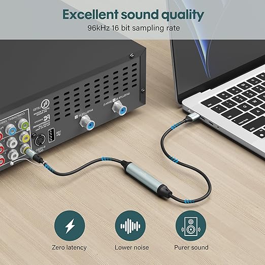 Adoreen Unidirectional USB A 2.0 to Toslink Digital Optical Audio Cable 6 Ft - Image 5