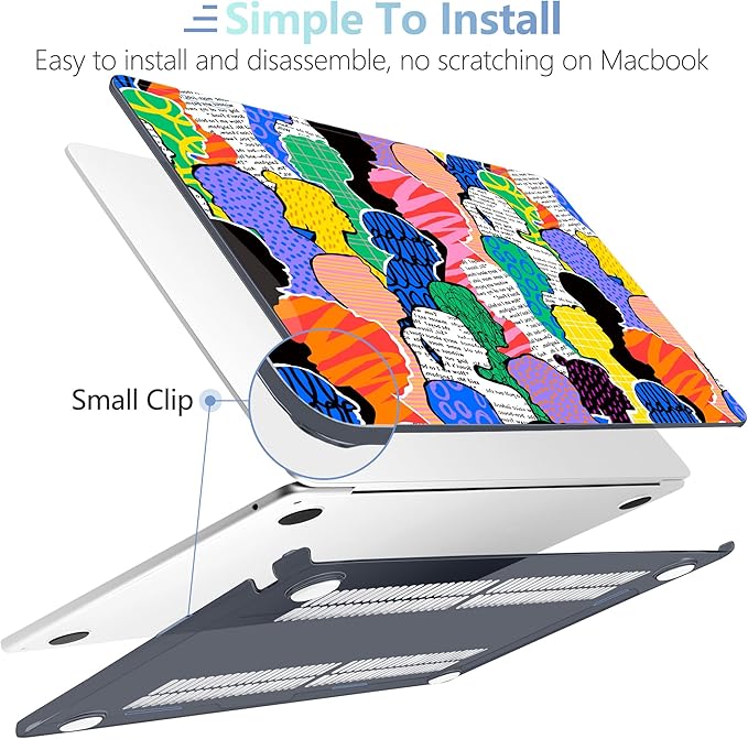 MEEgoodo Case for MacBook Air M4/M3/M2 13.6 inch 2025 2024 2022, Fit Model - Image 5