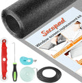 Window Screens Replacement Repair Kit, Durable Fiberglass Mesh Roll by Secopad