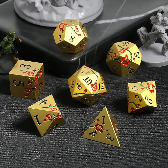 DNDND Flowers Metal Dice - Image 4