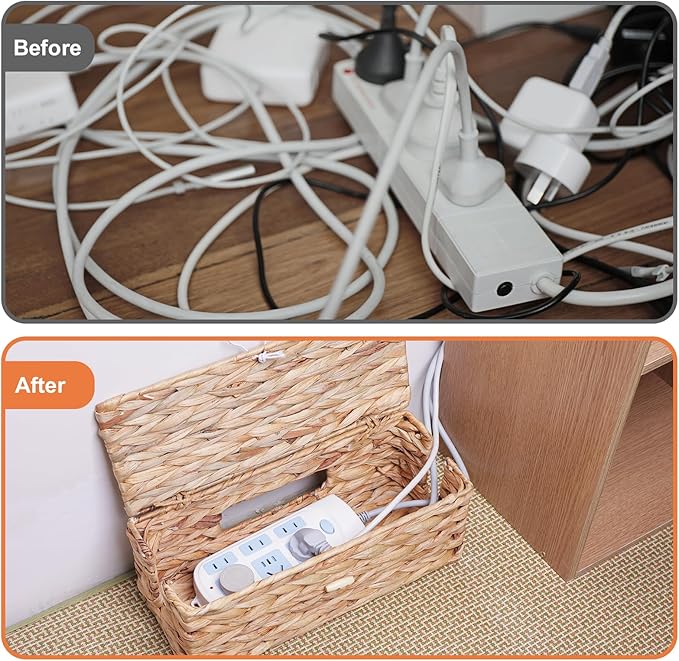 Cable Management Box, Cord Hider Organizer Box - Image 2
