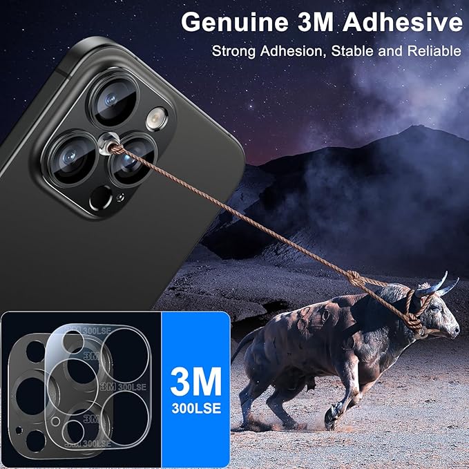 Esanik Upgrade 2 Pack for iPhone 15 Pro/iPhone 15 Pro Max Camera Lens Protector - Image 5