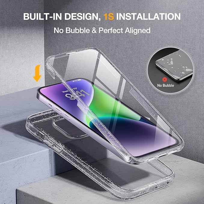 Miracase Designed for iPhone 14 Case 6.1 inch, Full-Body Protective Bumper - Image 3