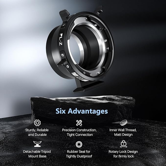 VILTROX PL-Z Lens Adapter, Lens Converter Ring Camera Lens Mount Adapter Ring - Image 3