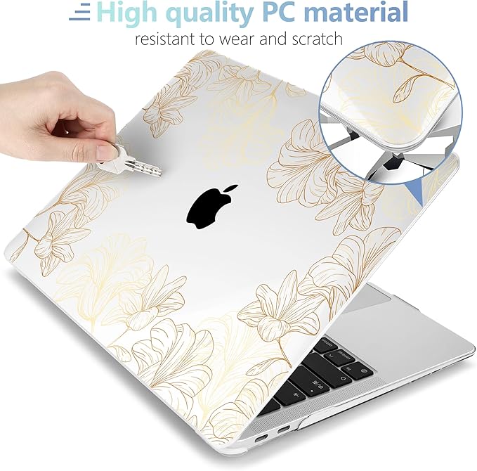MEEgoodo for MacBook Air 13 inch Case 2021 2020 2019 2018 Released A2337 M1 - Image 4
