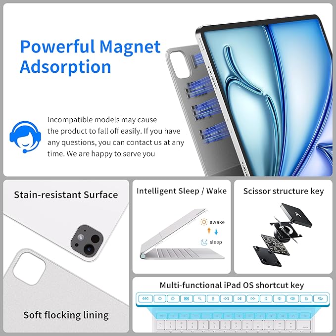 iPad Air 13 Inch Case Keyboard & iPad Pro 12.9 inch Magic Keyboard - Image 4
