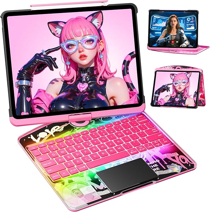KITONE Transparent Case with Wireless Keyboard by Unknown