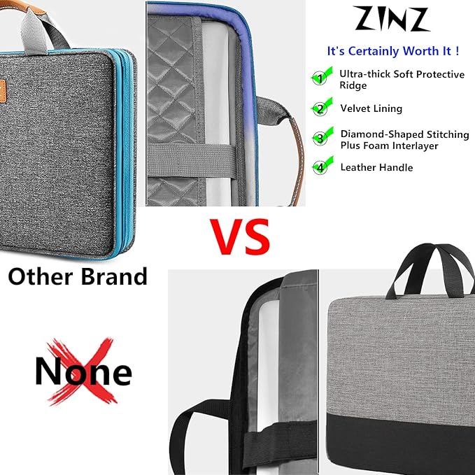 ZINZ Slim Expandable 13 13.3 13.6 14 Laptop Case Sleeve Compatible - Image 5