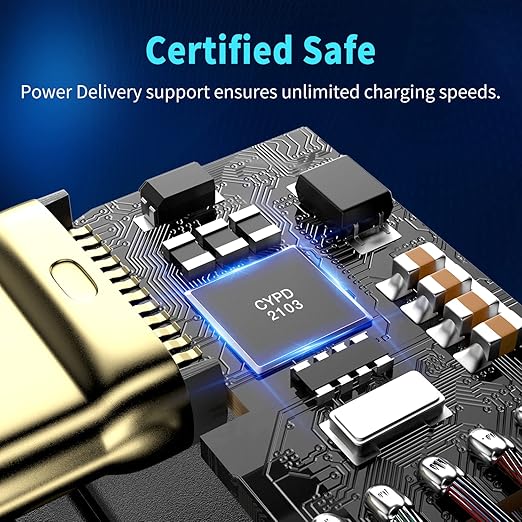 USB4 Cable, with Thunderbolt 4, 240W Charging, 40 Gbps Data Cable, 8K @ 60Hz HDR - Image 6