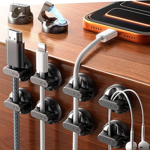 10 Pack Magnetic Cable Clips LISEN Halloween Decor Christmas Decorations Indoor by Lisen