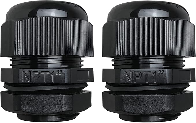 MGI SpeedWare 1" NPT Strain Relief Nylon Cord Grip Cable Glands by MGISpeedWare