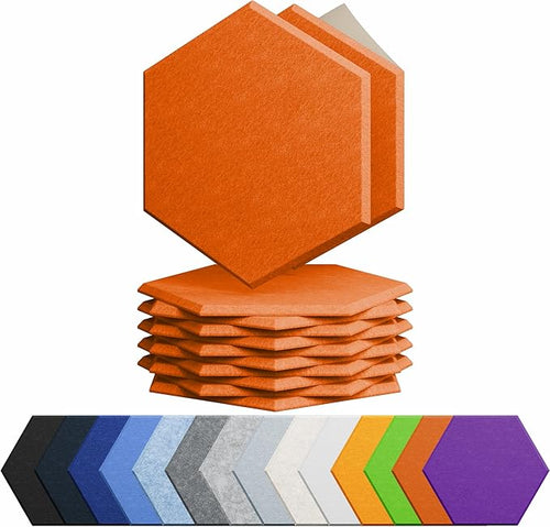 12 Pack Acoustic Panels Self Adhesive Sound Proof Foam, High Density Sound by Amantech