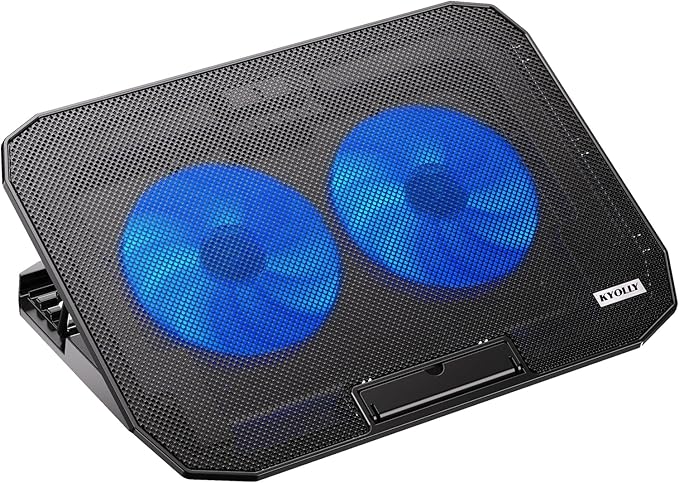 Ultra Slim Laptop Cooling Pad for 10-15.6 Inch Laptops, Portable Notebook Cooler by KYOLLYELECTRONICS