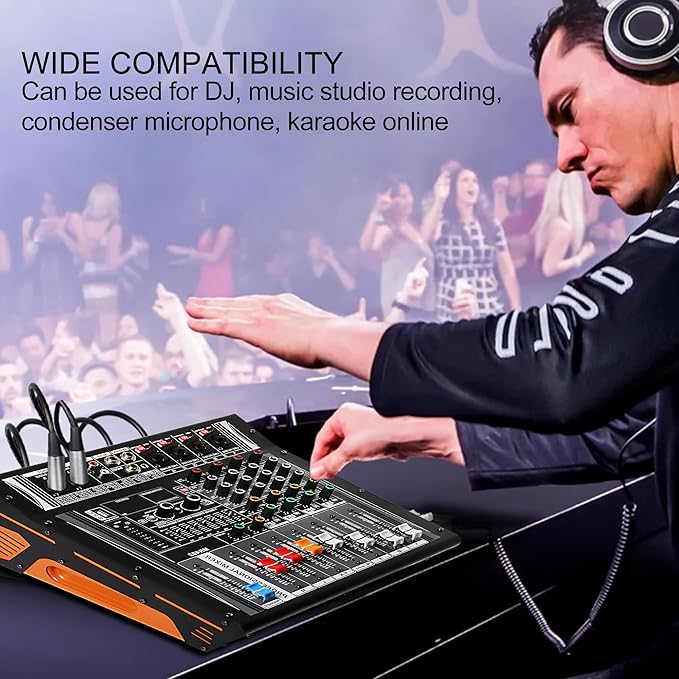 Audio Mixer 4 Channel, DJ Mixer - Image 6