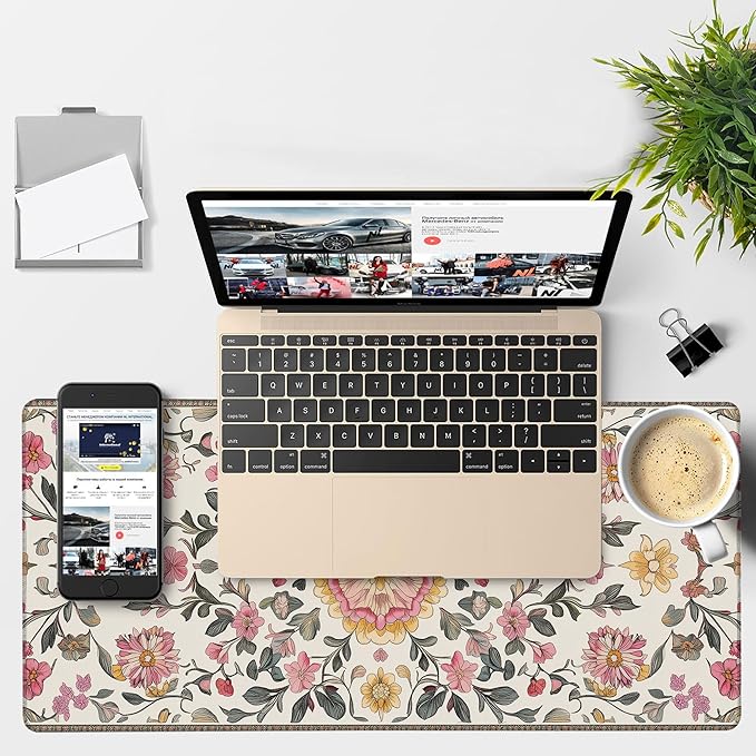 Elegant Carpet Gaming Mouse Pad 3mm Thick Stitched Edge Waterproof Non-Slip - Image 4