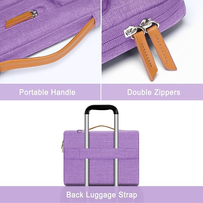 MOSISO 360 Protective Laptop Shoulder Bag, 13-13.3 inch Computer Bag Compatible - Image 4