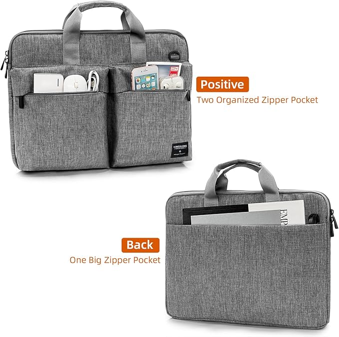 KINGSLONG Slim 17.3 inch Laptop Bag Sleeve Carrying Case - Image 3