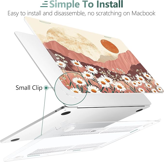 TWOLSKOO Compatible with M4 MacBook Air 15 inch Case 2025-2023 Released Model - Image 3